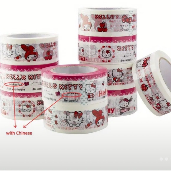 Hello Kitty packing tape | be careful | each $15 - Picture 3 of 4